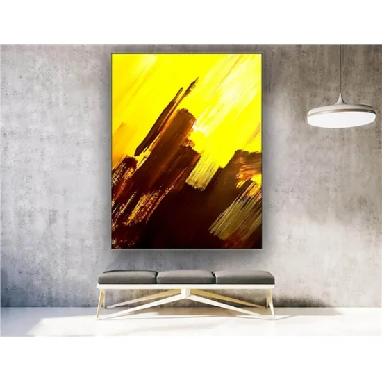 Gold and Brown Custom Order Abstract Oil Painting