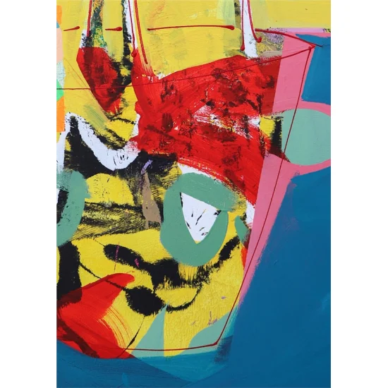 Abstract Floral Harmony Oil Painting | Simurg Art Gallery