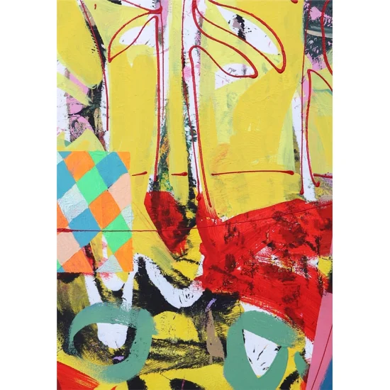 Abstract Floral Harmony Oil Painting | Simurg Art Gallery