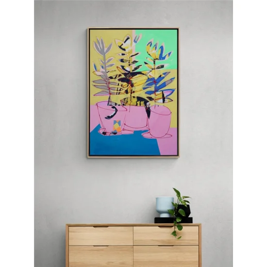 Renkli Rüya Buketi Yağlı Boya Tablosu