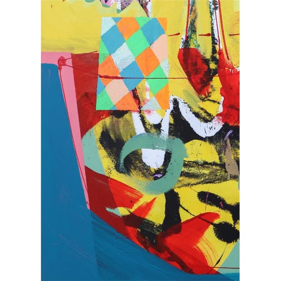 Abstract Floral Harmony Oil Painting | Simurg Art Gallery