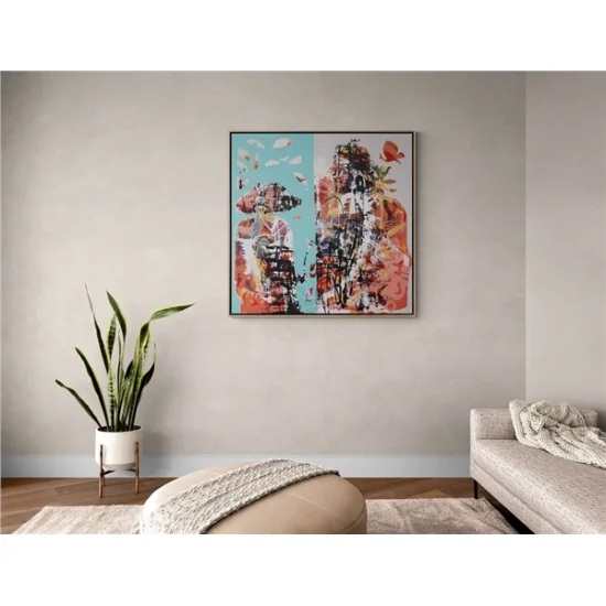 İfade Yansımaları Yağlı Boya Tablosu