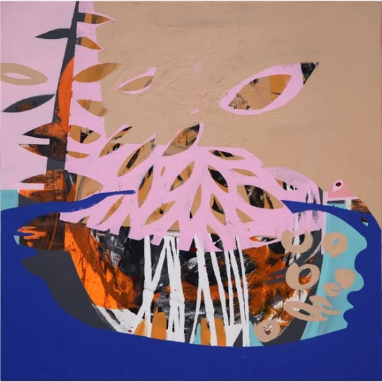 Rhythm of Forms Oil Painting | Simurg Art Gallery