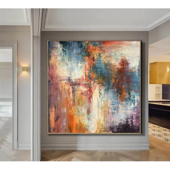 Colorful Custom Order Abstract Oil Painting
