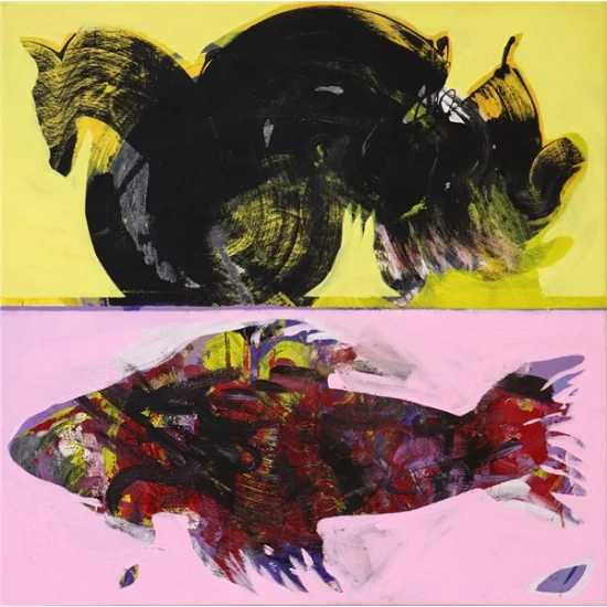 Abstract Sea Story Oil Painting | Simurg Art Gallery