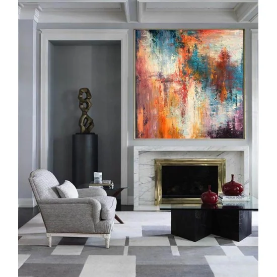 Colorful Custom Order Abstract Oil Painting