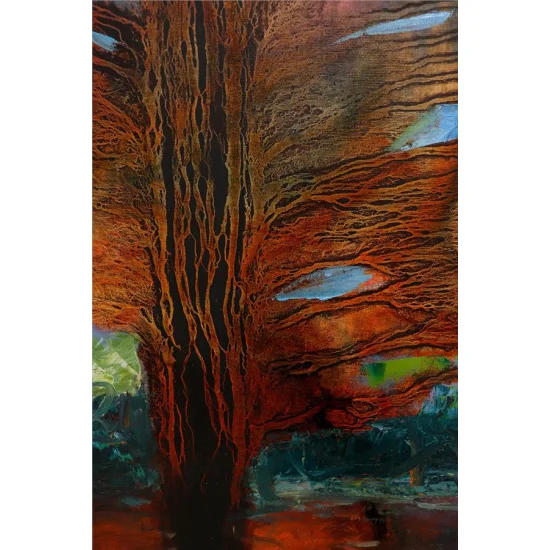 Ağaç Yağlı Boya Tablosu