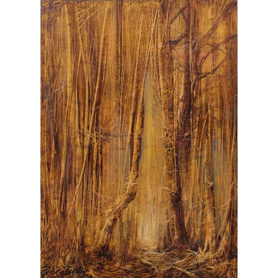 Sonbaharın Yorgun Dansı Yağlı Boya Tablosu