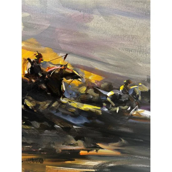 Wars Invisible Face Oil Painting