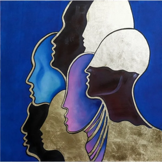 Abstract Expression and Humanity Oil Painting