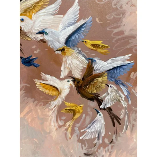 Ankanın Efsanevi İzleri Yağlı Boya Tablosu