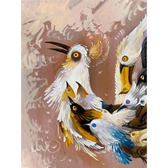 Ankanın Efsanevi İzleri Yağlı Boya Tablosu