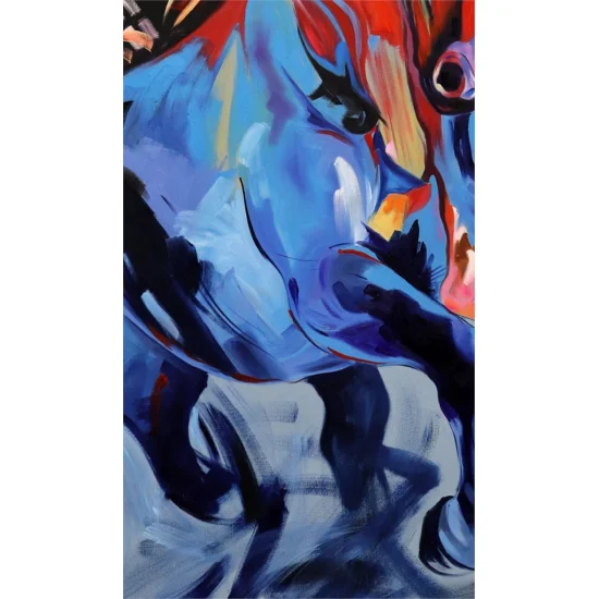 Dörtnala Koşan At Yağlı Boya Tablosu