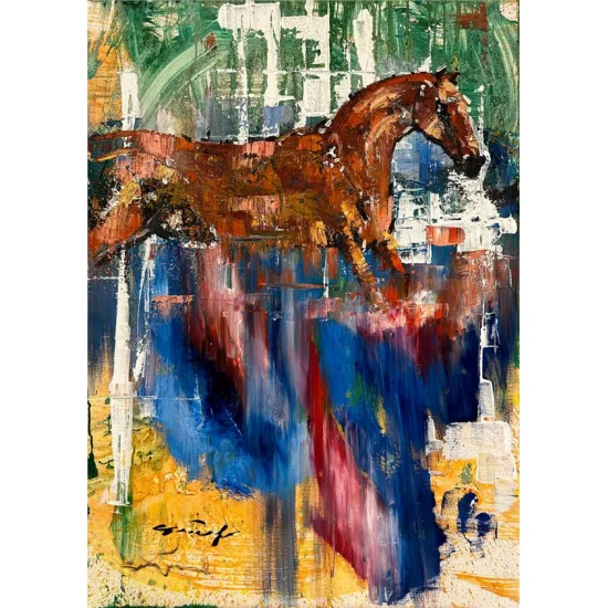 Horse in Colorful Dreams Oil Painting