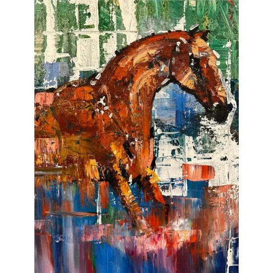 Horse in Colorful Dreams Oil Painting
