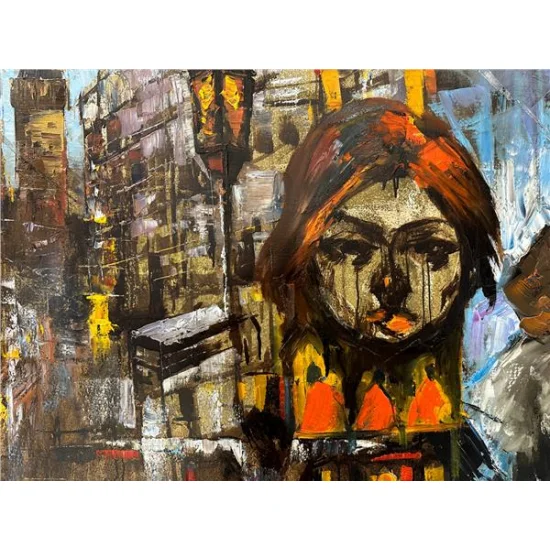 Atilla İlhan Yağlı Boya Tablosu