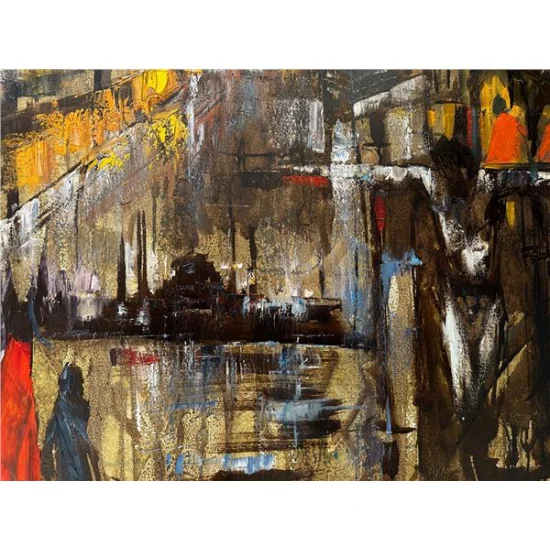 Atilla İlhan Yağlı Boya Tablosu