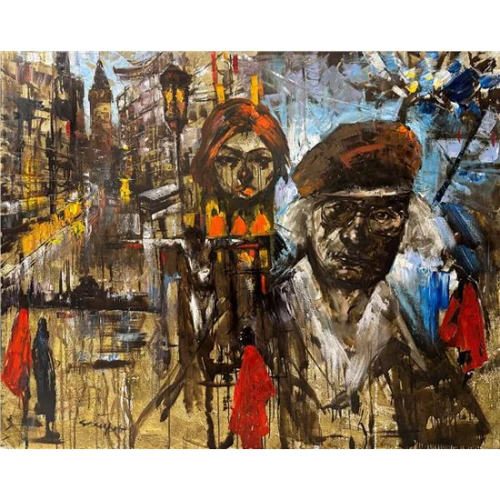 Atilla İlhan Yağlı Boya Tablosu