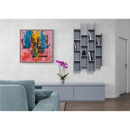 Colorful Adventure of Horses Oil Painting