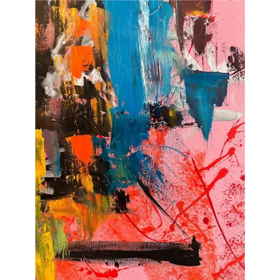 Colorful Adventure of Horses Oil Painting