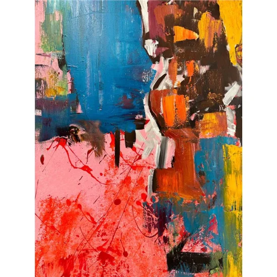 Colorful Adventure of Horses Oil Painting