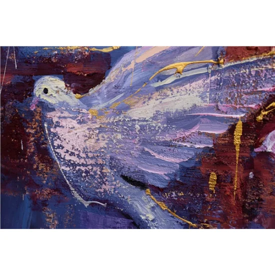 Birds Dance in Hagia Sophia Oil Painting | Simurg Art Gallery
