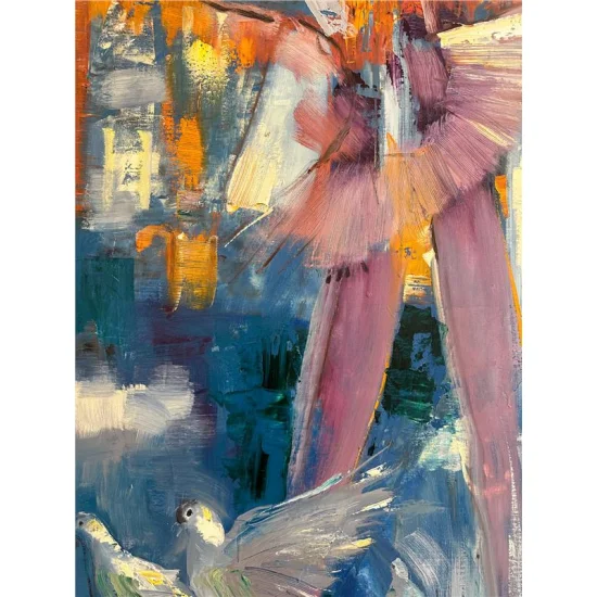 Balerinin Hayali Yağlı Boya Tablosu