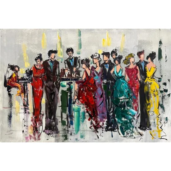 Balo Gecesinin Büyüsü Yağlı Boya Tablosu