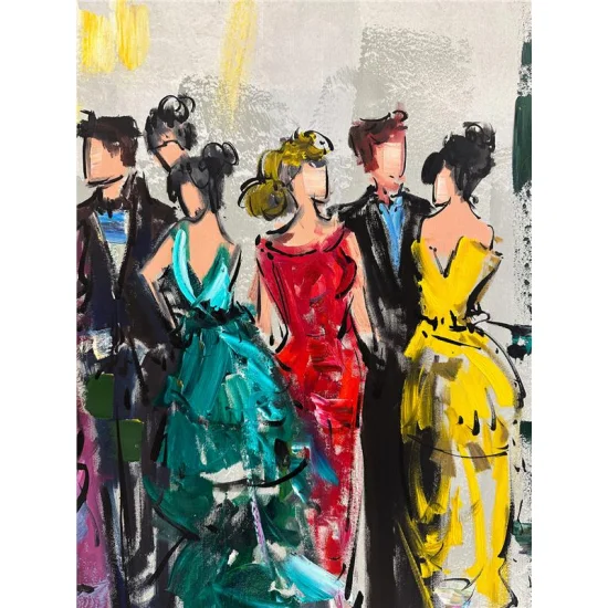 Balo Gecesinin Büyüsü Yağlı Boya Tablosu