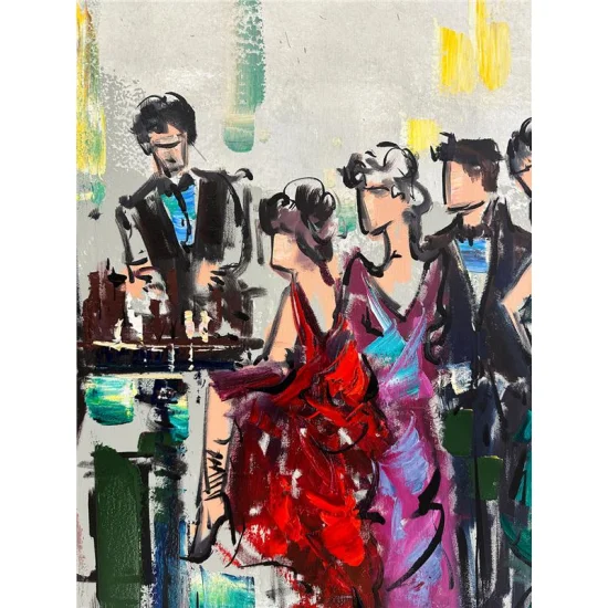 Balo Gecesinin Büyüsü Yağlı Boya Tablosu