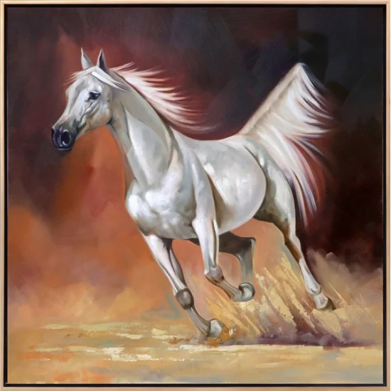 Horse Running Adventure Oil Painting