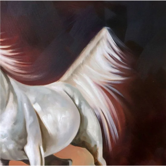 Horse Running Adventure Oil Painting