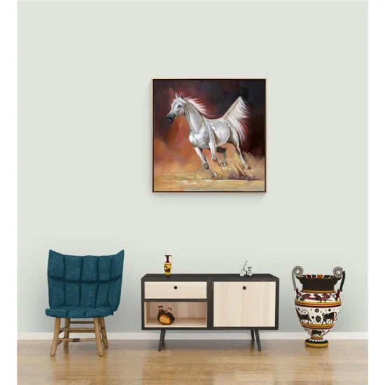 Horse Running Adventure Oil Painting