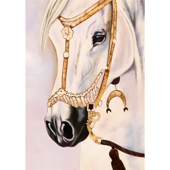 Beyaz İnci Yağlı Boya Tablosu