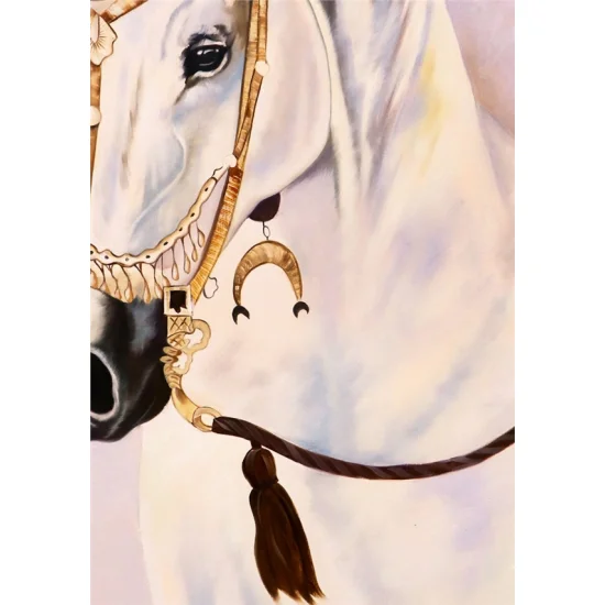 Beyaz İnci Yağlı Boya Tablosu