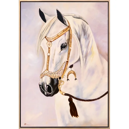 Beyaz İnci Yağlı Boya Tablosu