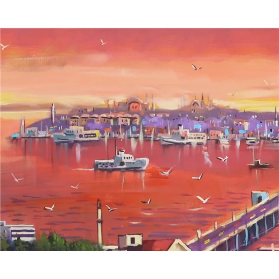 Sunset of the Bosphorus Oil Painting