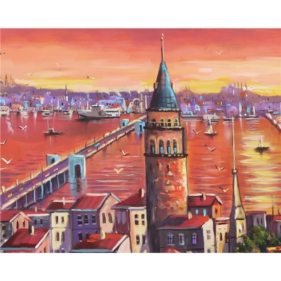 Sunset of the Bosphorus Oil Painting
