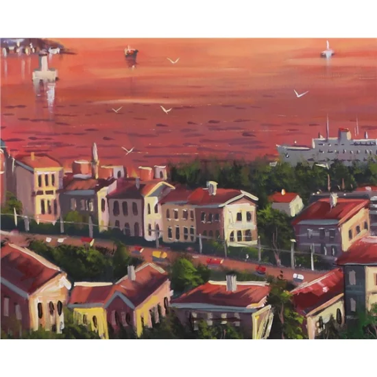 Sunset of the Bosphorus Oil Painting