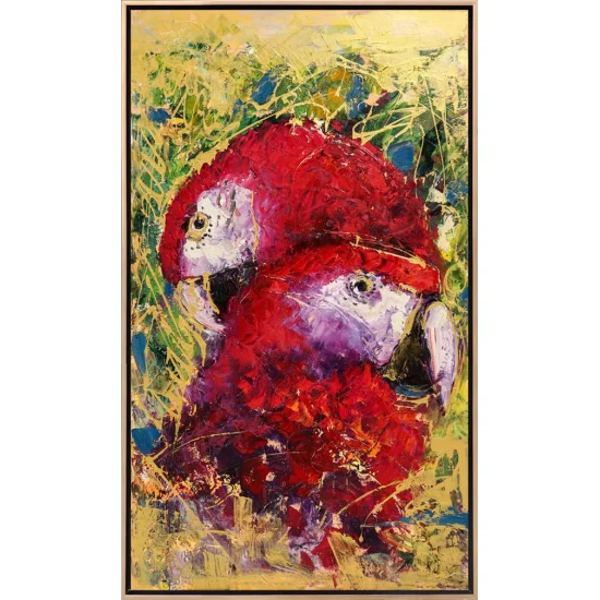Endless Love of Parrots Oil Painting