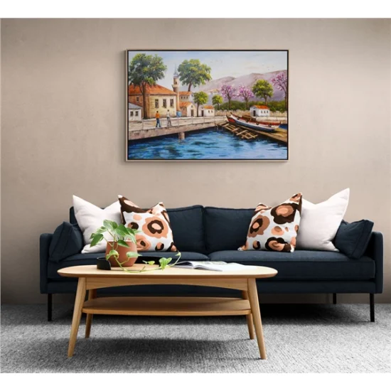 Boğaz Kıyısı Yağlı Boya Tablosu