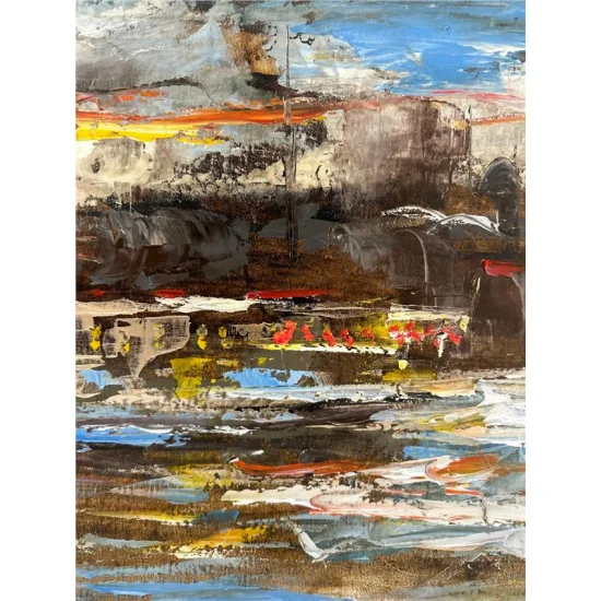 Boğazın Hüzünü Yağlı Boya Tablosu