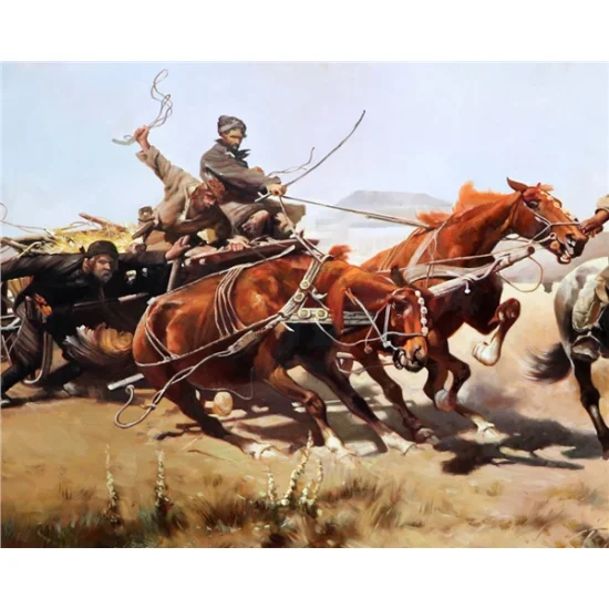 Great Struggle Oil Painting