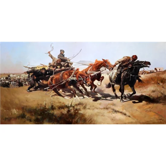 Great Struggle Oil Painting
