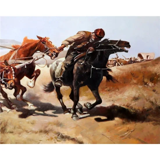 Great Struggle Oil Painting