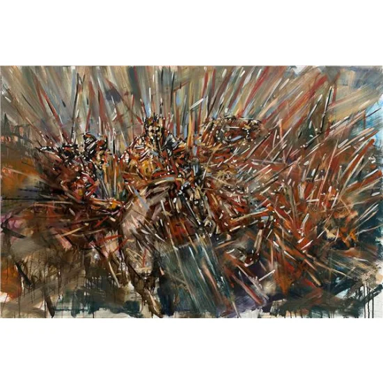 Sonsuz Mücadele Yağlı Boya Tablosu