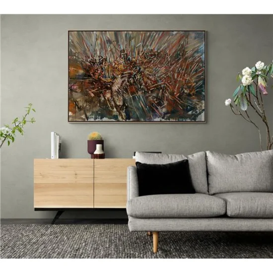 Sonsuz Mücadele Yağlı Boya Tablosu