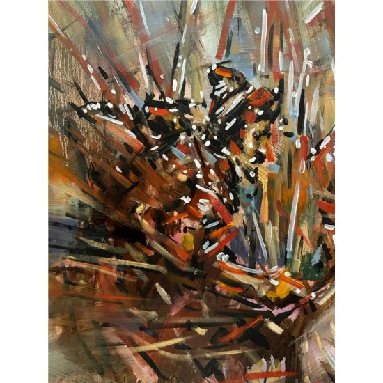 Sonsuz Mücadele Yağlı Boya Tablosu