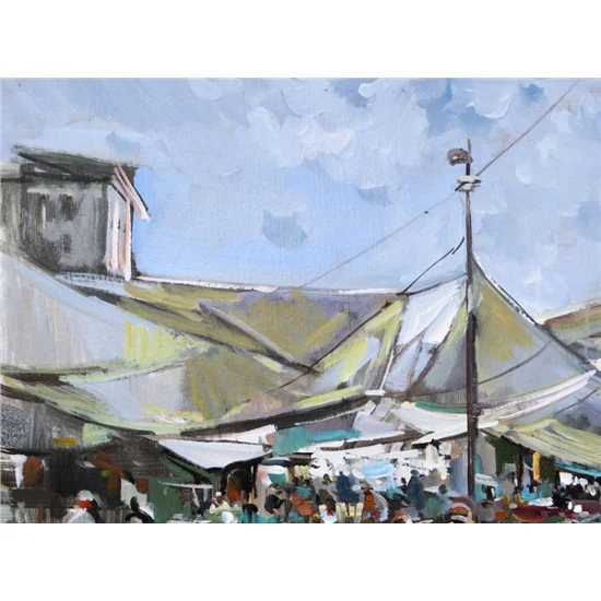 Bazaar Oil Painting