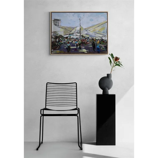 Bazaar Oil Painting